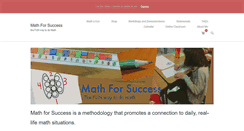 Desktop Screenshot of mathforsuccess.org