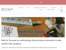 Tablet Screenshot of mathforsuccess.org